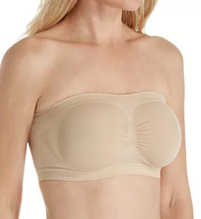 SlimMe Strapless Bandeau Bra Nude L