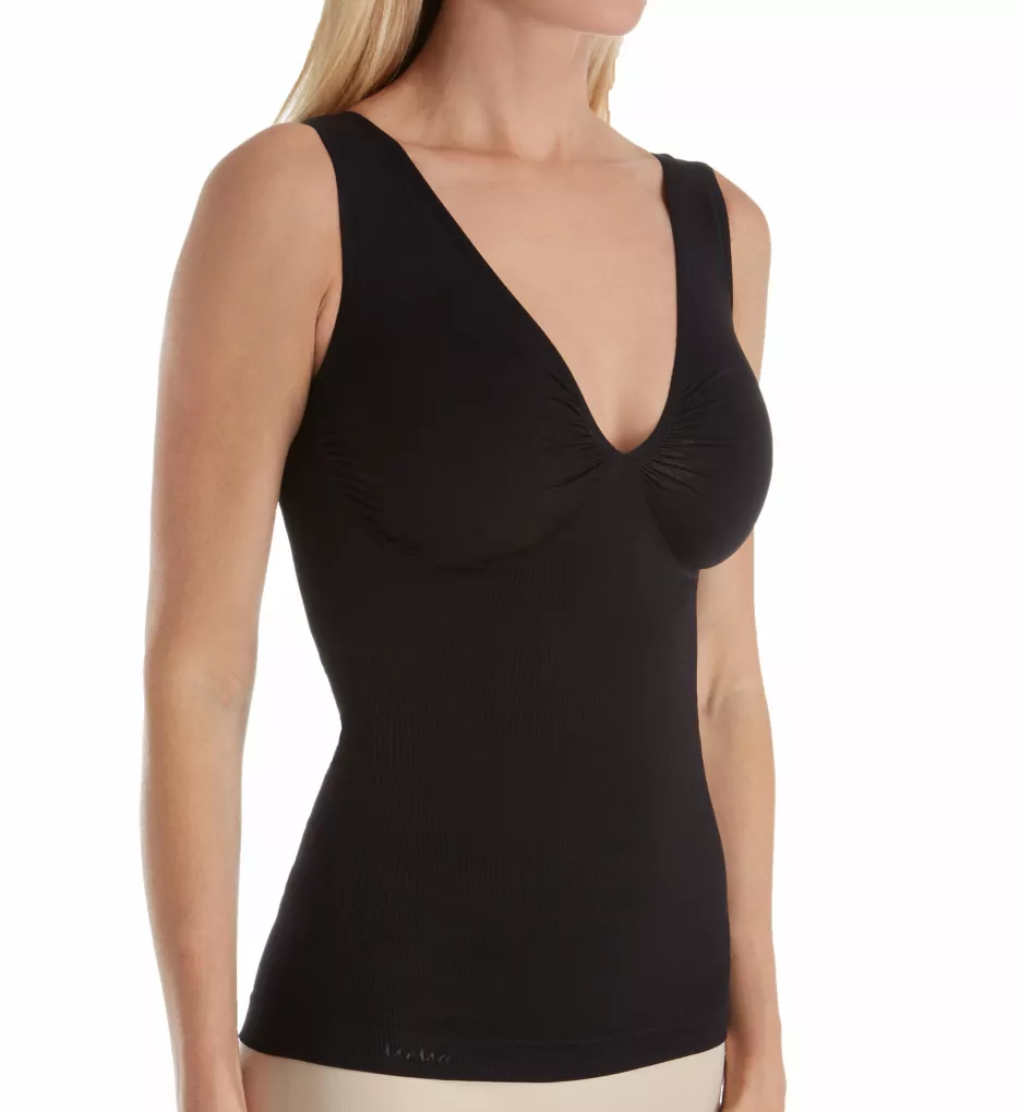 SlimMe Seamless Shaping Tank Black S