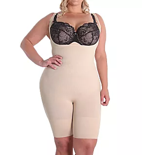 Plus SlimMe Thigh Shaping Bodysuit Nude 1X