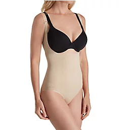SlimMe Seamless Wear Your Own Bra Shaping Bodysuit Nude S