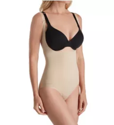 SlimMe Seamless Wear Your Own Bra Shaping Bodysuit Nude S