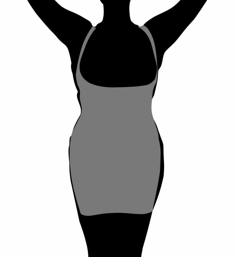Women's MeMoi MSM-125 SlimMe Wear Your Own Bra Torsette Shaping Slip (Nude  XL)