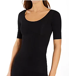 Elbow Length Shaping Scoopneck Top