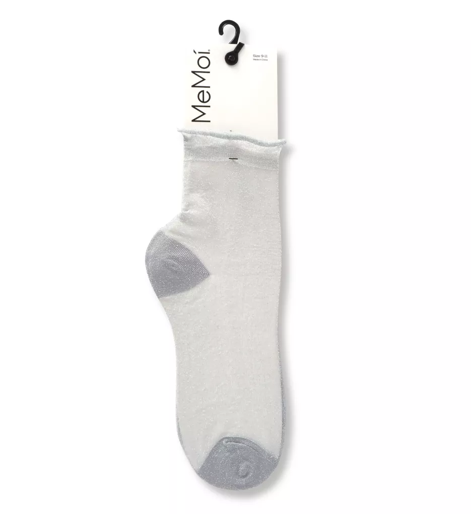 MeMoi Metallic Sheer Shortie Socks MWF-0073 - Image 1