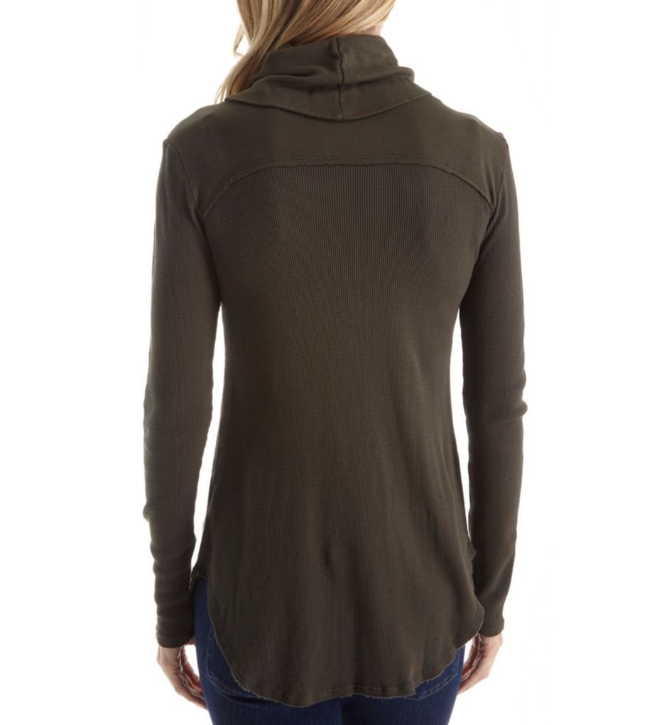 Thermal Long Sleeve Cowl Neck Tee-bs