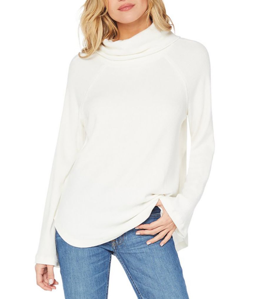 Madison Brushed Sweater Rib Long Sleeve Turtleneck-gs