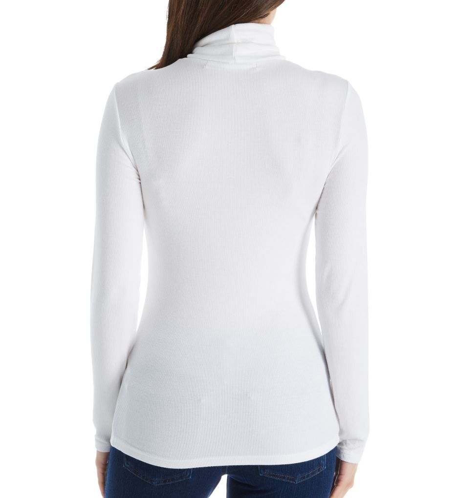 2X1 Rib Long Sleeve Turtleneck-bs