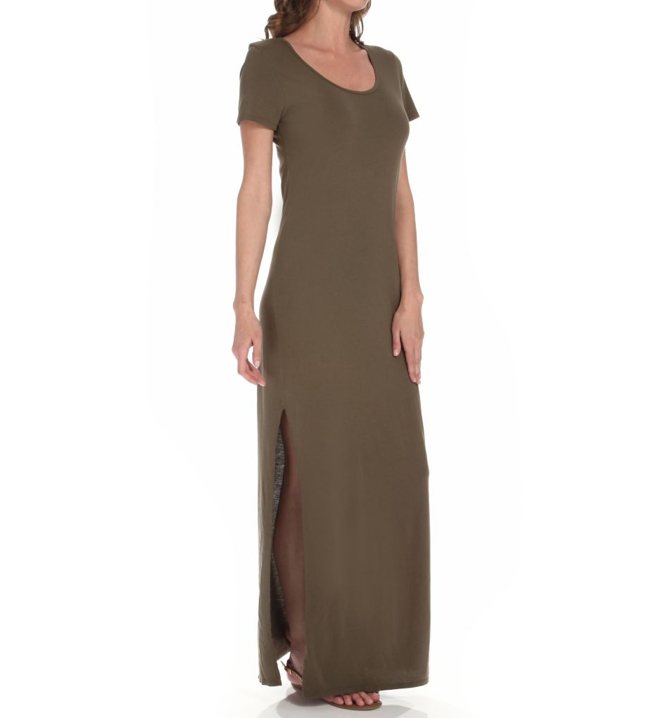 Jersey Knit Maxi Tee Dress