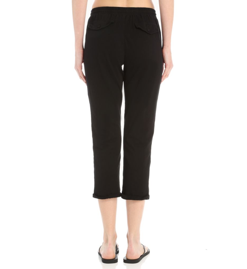 Drawstring Crop Pant with Roll Cuff