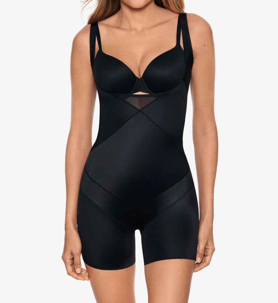 Miraclesuit Instant Tummy Tuck Open Bust Mid-Thigh Bodysuit 2412 - Image 1