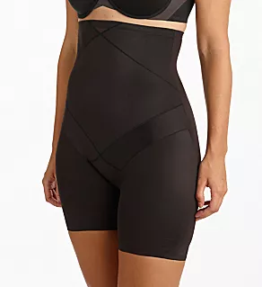 Instant Tummy Tuck Hi-Waist Thigh Slimmer Black S