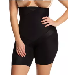 Plus Size Instant TummyTuck Hi-Waist Thigh Slimmer Black XL