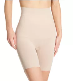 Comfy Curves Hi Waist Long Leg Thigh Slimmer Warm Beige L