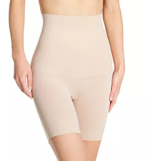 Comfy Curves Hi Waist Long Leg Thigh Slimmer Warm Beige S