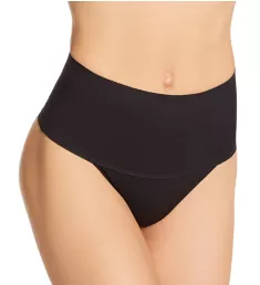 Comfy Curves Waistline Thong Black S