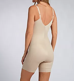 Modern Miracle All-In-One Mid Thigh Bodybriefer Warm Beige S