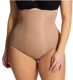 Plus Size Shape With An Edge Hi-Waist Brief Stucco XL