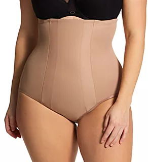 Plus Size Shape With An Edge Hi-Waist Brief Stucco 3X