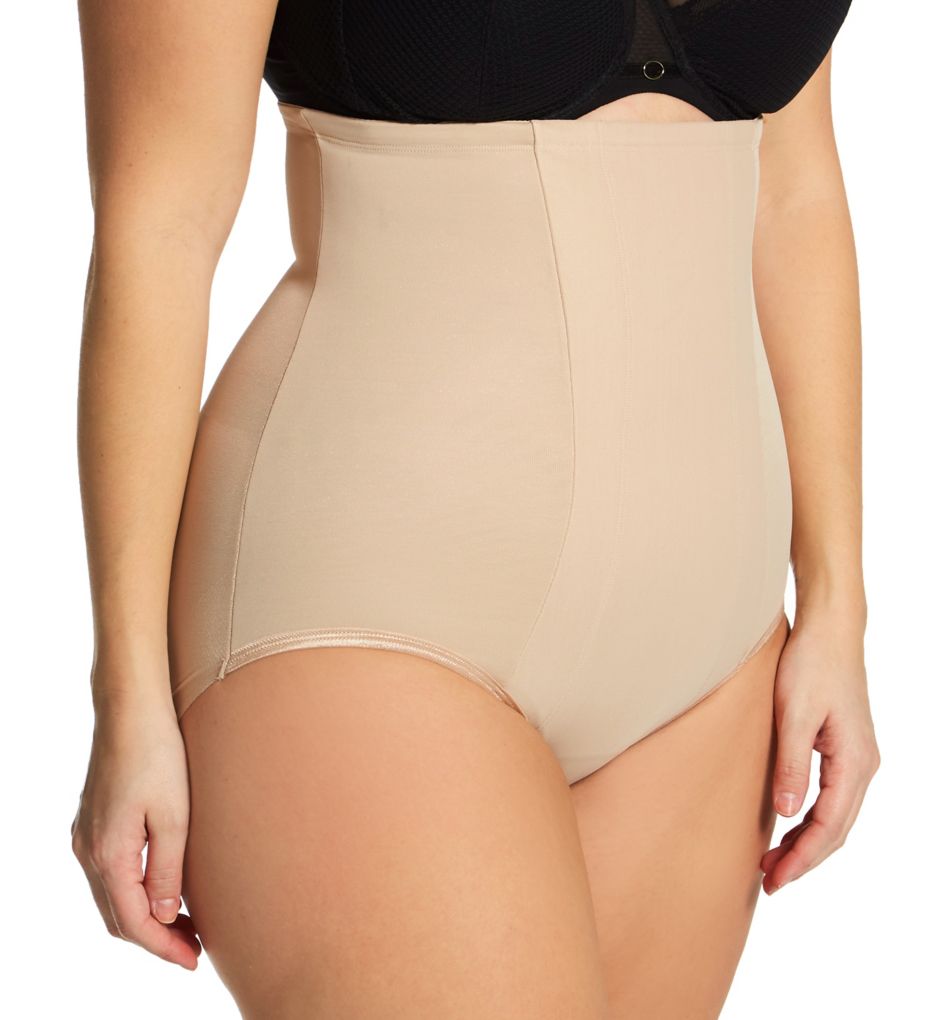 Miraclesuit Plus Size Shape With An Edge Hi-Waist Brief Cupid Nude 3X  - Image 1