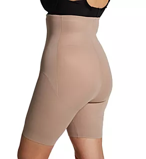 Plus Size ShapeWith An Edge Hi-Waist Thigh Slimmer Stucco 3X