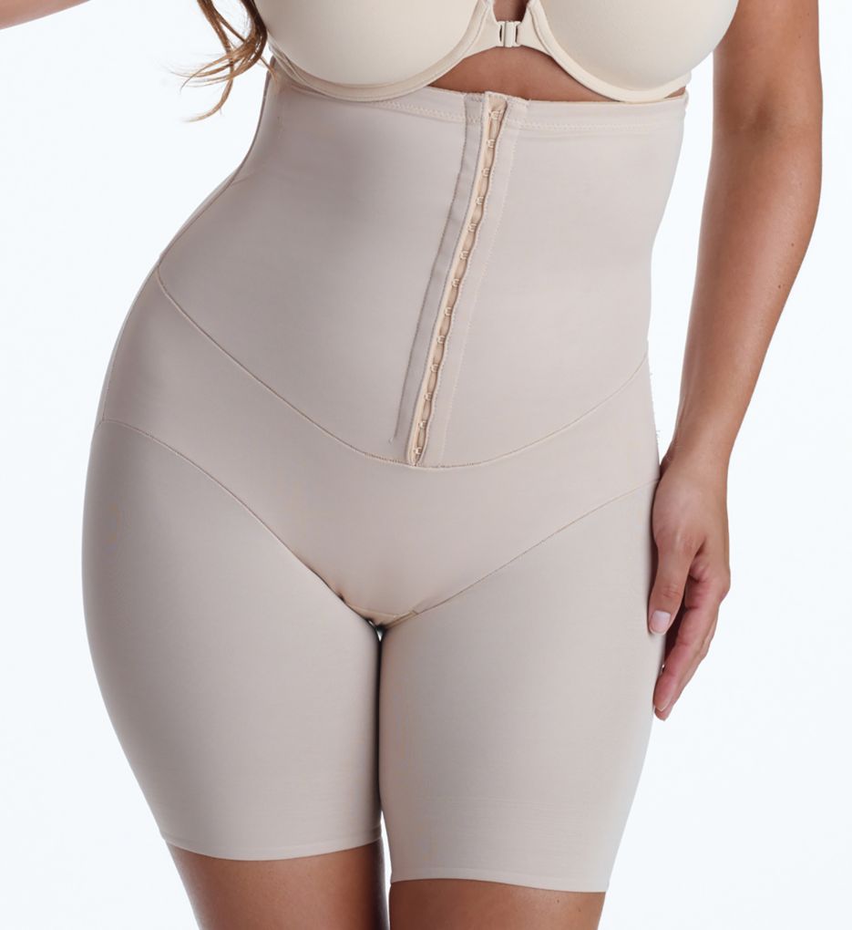 Inches Off Waist Cinching Thigh Slimmer Nude S by Miraclesuit