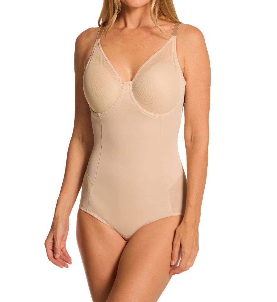 Miraclesuit Sexy Sheer Shaping Padded Cup Bodysuit 2763 - Image 1