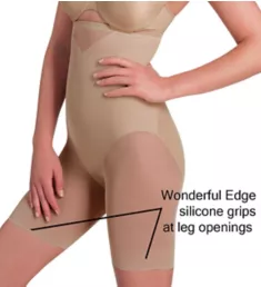 Sheer Shaping Hi-Waist Thigh Slimmer Cupid Nude S