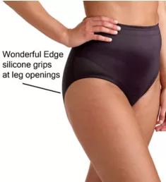 Flexible Fit Waistline Brief Black S