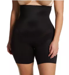 Plus Size Flexible Fit Hi-Waist Thigh Slimmer Black XL