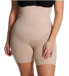 Plus Size Flexible Fit Hi-Waist Thigh Slimmer Nude XL