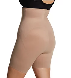 Plus Size Flexible Fit Hi-Waist Thigh Slimmer Stucco XL