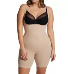 Plus Size Shape Away Torsette Thigh Slimmer Nude XL