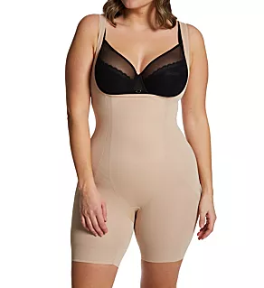 Plus Size Shape Away Torsette Thigh Slimmer Nude 3X
