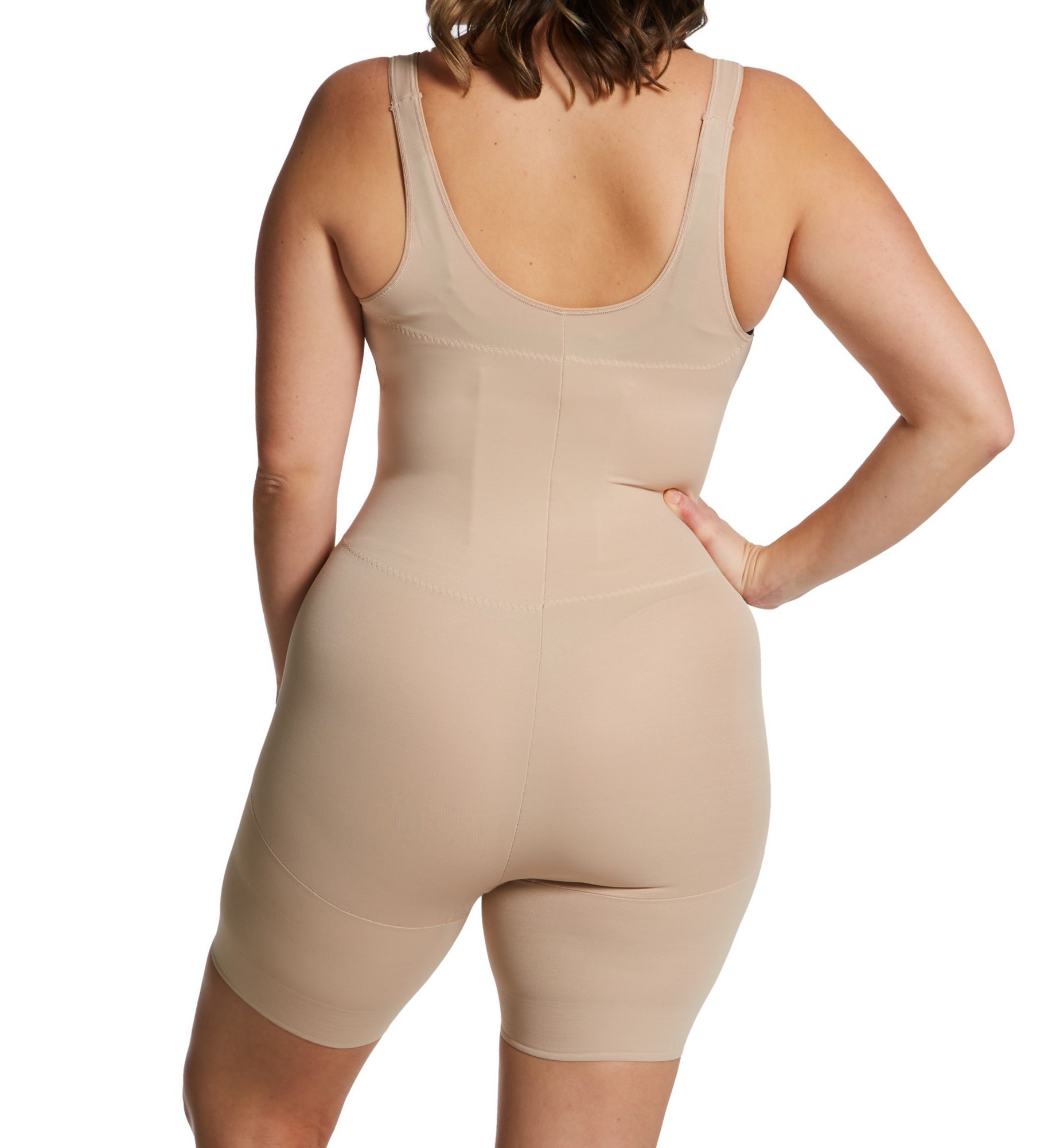 Miraclesuit Plus Size Shape Away Torsette Thigh Slimmer Nude 3X  - Image 2
