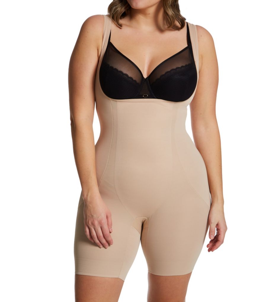 Plus Size Shape Away Torsette Thigh Slimmer-gs