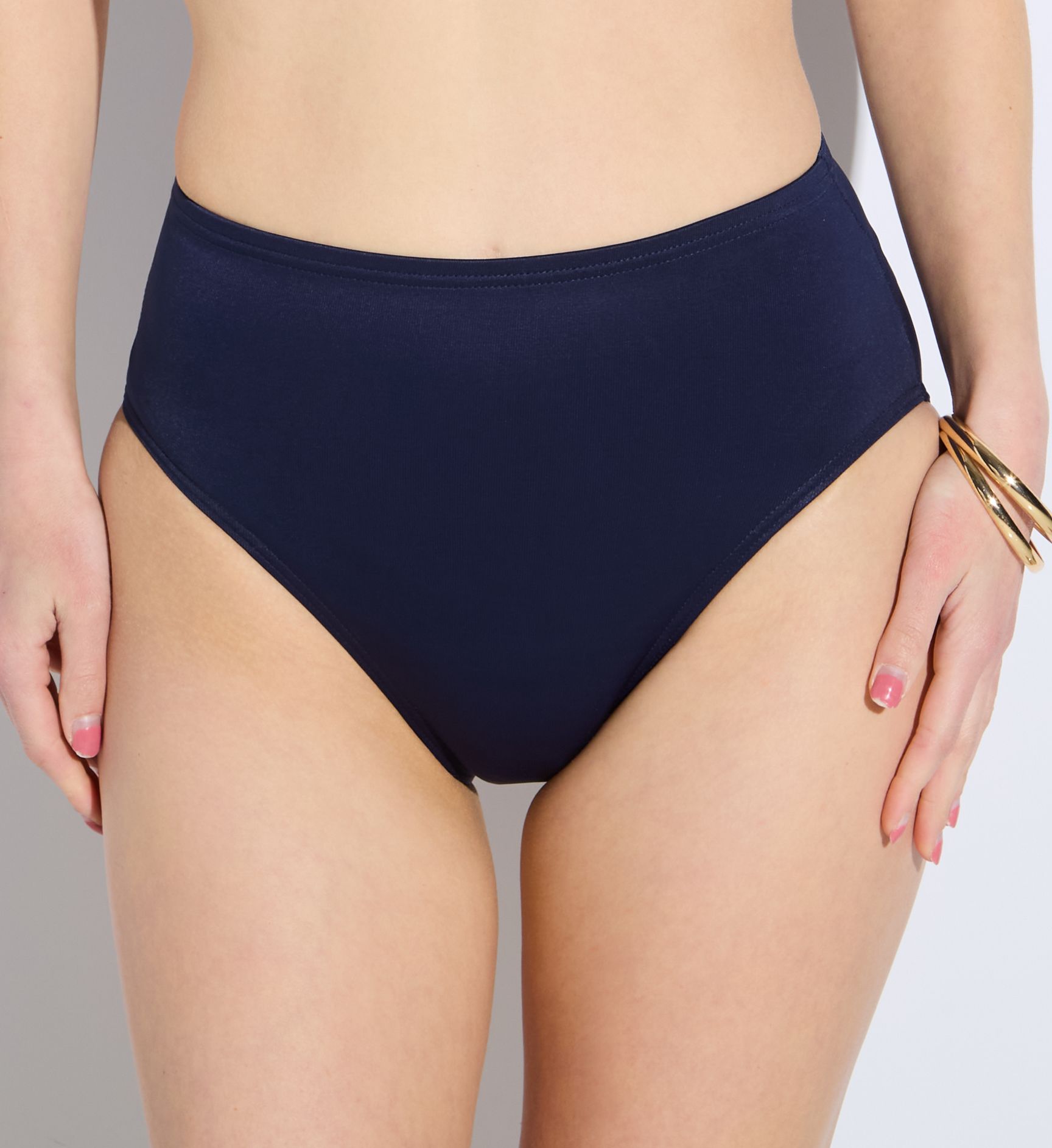 Miraclesuit Solid Basic Brief Swim Bottom Midnight 16  - Image 1