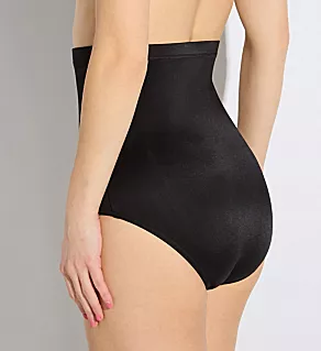 Solid Super High Waist Swim Bottom Black 12