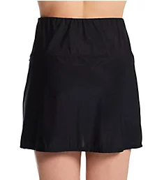 Solid Basic Fit and Flare Swim Skirt Black 8