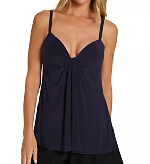 Rock Solid Marina Underwire Tankini Swim Top Midnight 8