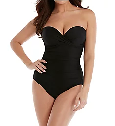 Rock Solid Madrid Underwire One Piece Swimsuit Black 12