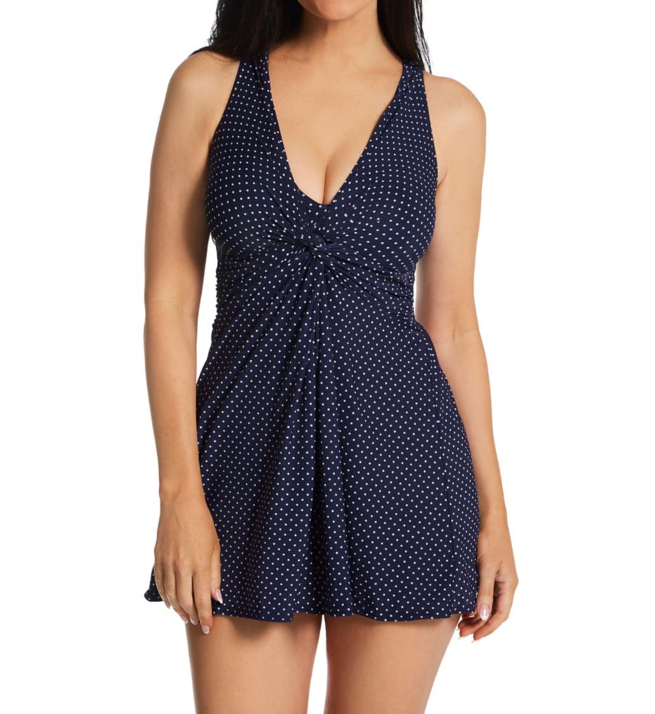 Pin Point Marais Wireless One Piece Swim Dress-gs