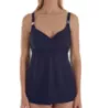 Miraclesuit Solid Surplice Underwire Tankini Swim Top 6518610 - Image 1