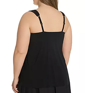 Plus Size Razzle Dazzle Underwire Tankini Swim Top