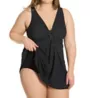 Miraclesuit Plus Size Pin Point Marais One Piece Swimdress 6518835 - Image 3