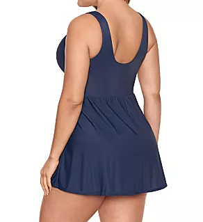 Plus Size Must Have Marais One Piece Swimdress Midnight 16W