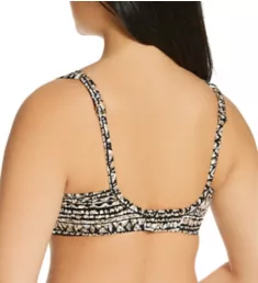 Golden Lynx Plunge Bra Swim Top Gold 34DD