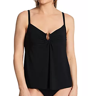 Razzle Dazzle Zing Tankini Swim Top Black 16