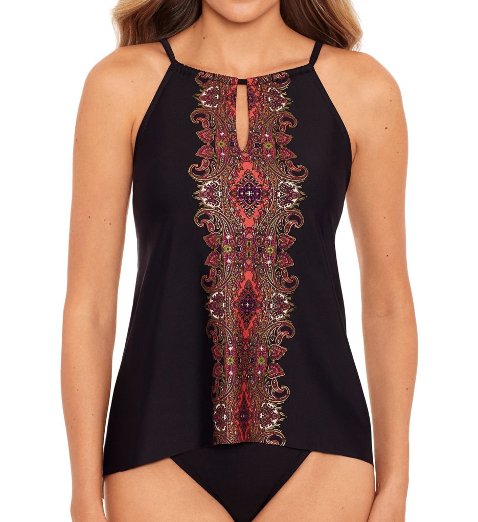 Kashmir Peephole Tankini Swim Top