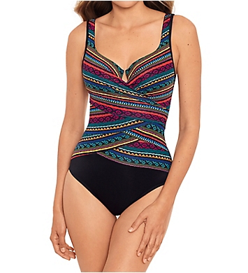 Miraclesuit Raya De Sol Layered Escape One Piece Swimsuit
