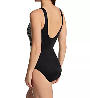 Zari Brio One Piece Swimsuit BLACK/WHITE 10